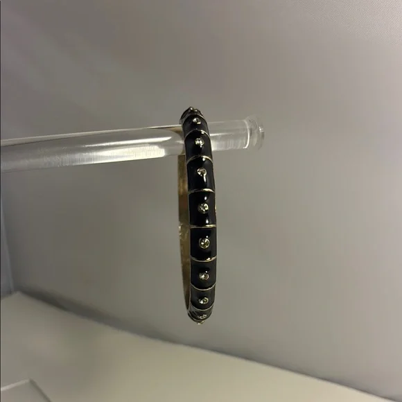 Elegant Black and Gold Bangle - Picture 2 of 4